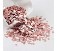 KFGISD, Sequins, 10g Champagne Sequin 3mm-10mm Glitter Cup Flat Round PVC Sequin Wedding Crafts Paillette Sewing Decoration DIY Accessory,Sequins(4mm Matte Champagne)