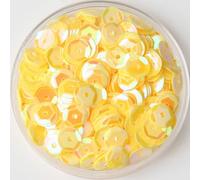 KFGISD, Sequins, 10g Multi Size 4mm 5mm 6mm Sequin PVC Round Cup Sequins Paillettes Sewing Wedding Crafts Women Garments Accessories,Sequins(Ab Yellow)