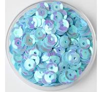 KFGISD, Sequins, 10g Multi Size 4mm 5mm 6mm Sequin PVC Round Cup Sequins Paillettes Sewing Wedding Crafts Women Garments Accessories,Sequins(Ab Blue)