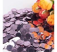 KFGISD, Sequins, 10g Paillette Sequin 10mm 15mm 20mm 25mm Large Flat Round Edge Hole Loose Sequins for Crafts Dance,Sequins(Lt Purple)