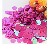 KFGISD, Sequins, 10g Paillette Sequin 10mm 15mm 20mm 25mm Large Flat Round Edge Hole Loose Sequins for Crafts Dance,Sequins(Abrose)