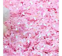 KFGISD, Sequins, 10mm Pink Glitter Cup Sequins Flower Sequin Sewing Wedding Craft Women Garments Accessories 10g,Sequins(Ab Pink)