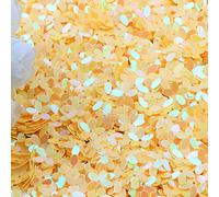 KFGISD, Sequins, 10mm Pink Glitter Cup Sequins Flower Sequin Sewing Wedding Craft Women Garments Accessories 10g,Sequins(Ab Yellow)