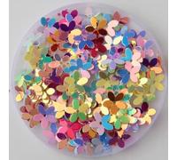 KFGISD, Sequins, 10mm Pink Glitter Cup Sequins Flower Sequin Sewing Wedding Craft Women Garments Accessories 10g,Sequins(Mix Gold)