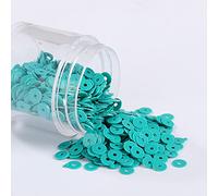KFGISD, Sequins, 2000pcs 4mm Solid Colors Sequin Flat Round PVC Loose Sequins Paillettes Sewing Craft Women Cloth Embroidery Accessories,Sequins(Solid Turquoise)