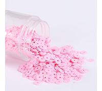 KFGISD, Sequins, 2000pcs 4mm Solid Colors Sequin Flat Round PVC Loose Sequins Paillettes Sewing Craft Women Cloth Embroidery Accessories,Sequins(Solid Korea Pink)