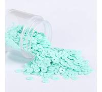 KFGISD, Sequins, 2000pcs 4mm Solid Colors Sequin Flat Round PVC Loose Sequins Paillettes Sewing Craft Women Cloth Embroidery Accessories,Sequins(Solid Mint)