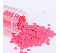 KFGISD, Sequins, 2000pcs 4mm Solid Colors Sequin Flat Round PVC Loose Sequins Paillettes Sewing Craft Women Cloth Embroidery Accessories,Sequins(Solid Melon)