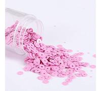 KFGISD, Sequins, 2000pcs 4mm Solid Colors Sequin Flat Round PVC Loose Sequins Paillettes Sewing Craft Women Cloth Embroidery Accessories,Sequins(Solid Lila)