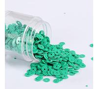 KFGISD, Sequins, 2000pcs 4mm Solid Colors Sequin Flat Round PVC Loose Sequins Paillettes Sewing Craft Women Cloth Embroidery Accessories,Sequins(Solid Dark Green)