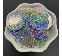 KFGISD, Sequins, 200pcs 25mm PVC Flat Round Loose Sequins with 1 Side Hole Paillettes Sewing Wedding Craft Accessories DIY Pendant Sequin Trim,Sequins(6)
