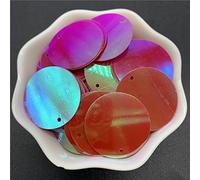 KFGISD, Sequins, 200pcs 25mm PVC Flat Round Loose Sequins with 1 Side Hole Paillettes Sewing Wedding Craft Accessories DIY Pendant Sequin Trim,Sequins(5)
