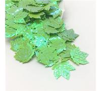 KFGISD, Sequins, 20g Maple Leaf Shape Sequin 21mm Multicolor Loose PVC Sequins Paillettes DIY Sewing Crafts Women Garments,Sequins(Ab Green)
