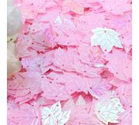 KFGISD, Sequins, 20g Maple Leaf Shape Sequin 21mm Multicolor Loose PVC Sequins Paillettes DIY Sewing Crafts Women Garments,Sequins(Ab Pink)