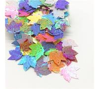 KFGISD, Sequins, 20g Maple Leaf Shape Sequin 21mm Multicolor Loose PVC Sequins Paillettes DIY Sewing Crafts Women Garments,Sequins(Ab Mix Color)