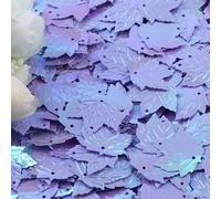 KFGISD, Sequins, 20g Maple Leaf Shape Sequin 21mm Multicolor Loose PVC Sequins Paillettes DIY Sewing Crafts Women Garments,Sequins(Ab Purple)
