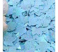 KFGISD, Sequins, 20g Maple Leaf Shape Sequin 21mm Multicolor Loose PVC Sequins Paillettes DIY Sewing Crafts Women Garments,Sequins(Ab Blue)