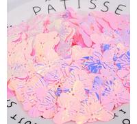 KFGISD, Sequins, 23mm Glitter Butterfly PVC Loose Sequins Paillette Sewing Craft for Wedding Decoration Garment Dress Shoe Caps DIY Accessory,Sequins(Golden Pink)