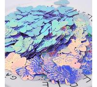 KFGISD, Sequins, 23mm Glitter Butterfly PVC Loose Sequins Paillette Sewing Craft for Wedding Decoration Garment Dress Shoe Caps DIY Accessory,Sequins(Golden Purple)