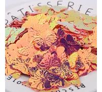 KFGISD, Sequins, 23mm Glitter Butterfly PVC Loose Sequins Paillette Sewing Craft for Wedding Decoration Garment Dress Shoe Caps DIY Accessory,Sequins(Golden Watermelon)