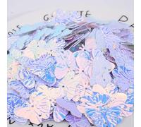 KFGISD, Sequins, 23mm Glitter Butterfly PVC Loose Sequins Paillette Sewing Craft for Wedding Decoration Garment Dress Shoe Caps DIY Accessory,Sequins(Golden White)