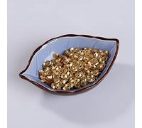 KFGISD, Sequins, 360pcs 8mm Golden Plum Flower Cup Sequins Sewing Craft Embellishment Findings Flowers Shape Sequin for Craft,Sequins(Matte Gold)