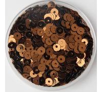 KFGISD, Sequins, 3mm 4mm 5mm 6mm Flat Round PVC Loose Sequins Paillette Sewing Craft for Wedding Decoration Garment Dress,Sequins(Coffee)