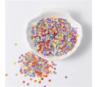 KFGISD, Sequins, 3mm 4mm 5mm 6mm Flat Round PVC Loose Sequins Paillette Sewing Craft for Wedding Decoration Garment Dress,Sequins(Ab Mix)