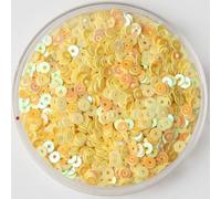 KFGISD, Sequins, 3mm 4mm 5mm 6mm Flat Round PVC Loose Sequins Paillette Sewing Craft for Wedding Decoration Garment Dress,Sequins(Abyellow)
