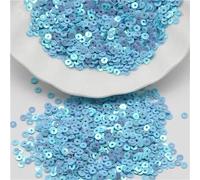 KFGISD, Sequins, 3mm 4mm 5mm 6mm Sequin Flat Round Loose Sequins Crafts Paillette Sewing Clothes Decoration DIY Accessory,Sequins(Ab Blue)