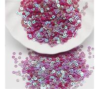 KFGISD, Sequins, 3mm 4mm 5mm 6mm Sequin Flat Round Loose Sequins Crafts Paillette Sewing Clothes Decoration DIY Accessory,Sequins(Ab Rose Red)
