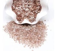KFGISD, Sequins, Champagne Paillettes 3mm 4mm 6mm 10mm Glitter Sequin Loose Sequins Sewing Wedding Craft Women Garments Accessories,Sequins(Champagne)
