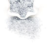 KFGISD, Sequins, Champagne Paillettes 3mm 4mm 6mm 10mm Glitter Sequin Loose Sequins Sewing Wedding Craft Women Garments Accessories,Sequins(Silver)