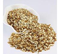 KFGISD, Sequins, Gold Sequins 3mm-30mm Flat Round PVC Loose Sequins for Crafts Paillette Sewing Decoration DIY Accessory,Sequins(4mm Cup Light Gold)