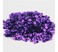 KFGISD, Sequins, Paillette 4mm 5mm 6mm Cup Sequin Shapes PVC Loose Sequins Paillettes Sewing Wedding DIY for Crafts Decoration,Sequins(Purple)
