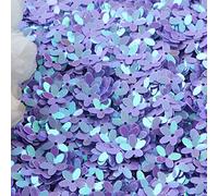 KFGISD, Sequins, Sequin White Color 10mm Cup Five Finger Flower Sequins Paillettes Sewing Wedding Craft Women Garments,Sequins(Ab Purple)