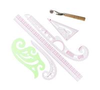 KFGISD, Set French Curve Pattern Grading Rulers Design Craft Sewing Drawing Tool Set for Tailor DIY Clothing Tool Set,Rulers(Style 2)