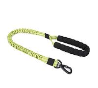 KFGISD, Short Dog Leads Strong Green Elastic Reflective Leash For Large Dog Pet Dog Short Leash,Dog Traction Leash