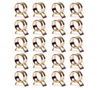 KFGISD, Spring Hose Clips Silicone Vacuum Fastener, Inner Diameter M22-M25 Suitable for Air Hoses, Water Pipes, 20 Pcs,Hose Clamps(M25)