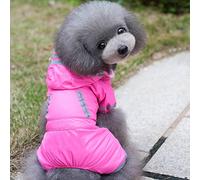 KFGISD, Summer Outdoor Puppy Pet Rain Coat Hoodies Waterproof Jackets Breathable Raincoat for Dogs Cats Apparel Pet Supplies,Rain Coat for Dogs(Rose,S)