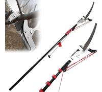 KFGISD, Telescopic Tree Pruner,Pole Saw Extendable Saw Tree Loppers for Pruning and Trimming Branches and Leaves,High Branch Saw(24ft)