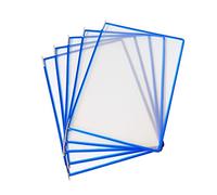 KFGISD , Wall Mounted File Holder,Hanging Wall File Organizer,Display Panel System Table Wall, A4 Price List Holder 10 Display Panels, Sheet Holder, Orange ,Folders(Panels C A4 Letter)