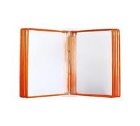 KFGISD , Wall Mounted File Holder,Hanging Wall File Organizer,Display panel system table wall, A4 price list holder 10 display panels, sheet holder, orange ,Folders