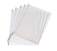 KFGISD , Wall Mounted File Holder,Hanging Wall File Organizer,Display Panel System Table Wall, A4 Price List Holder 10 Display Panels, Sheet Holder, Orange ,Folders(Panels F A4 Letter)