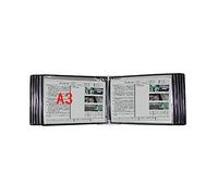 KFGISD, Wall Mounted File Holder,Hanging Wall File Organizer,Document Display Holders a3 with 10 Panels and 20 Pockets 45 * 32 * 8CM,Folders(H)