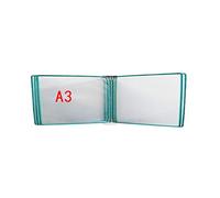 KFGISD, Wall Mounted File Holder,Hanging Wall File Organizer,Document Display Holders a3 with 5 Panels and 10 Pockets 45 * 32 * 4.5CM,Folders(L)