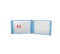 KFGISD, Wall Mounted File Holder,Hanging Wall File Organizer,Document Display Holders a3 with 5 Panels and 10 Pockets 45 * 32 * 4.5CM,Folders(H)