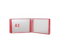 KFGISD, Wall Mounted File Holder,Hanging Wall File Organizer,Document Display Holders a3 with 5 Panels and 10 Pockets 45 * 32 * 4.5CM,Folders(K)