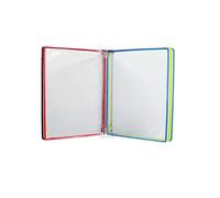 KFGISD, Wall Mounted File Holder,Hanging Wall File Organizer,Document Display Holders a4 with 5 Panels and 10 Pockets for Display 35 * 24 * 4.5CM,Folders(G)