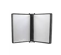KFGISD, Wall Mounted File Holder,Hanging Wall File Organizer,File A4 Display Wall Folder -, A4[8.26inch×11.69inch] 10 Pockets,Folders(Black)